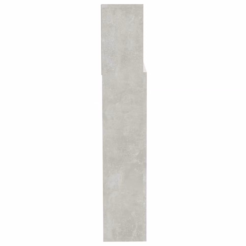 Berkfield Home Modern Headboard Cabinet in Concrete Grey, W: 200 cm, D: 19 cm, H: 103.5 cm – 2