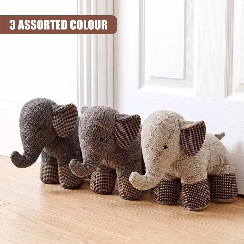 FLAVORA Multicolour Novelty Animal Fabric Weighted Door Stop – 4