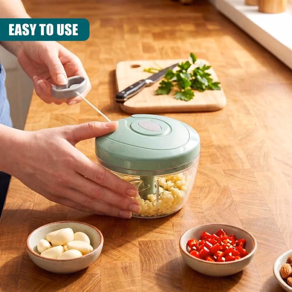 NESTLUNE Manual Food Chopper and Vegetable Slicer in Green, W/D/H: 100 x 15 cm – 5