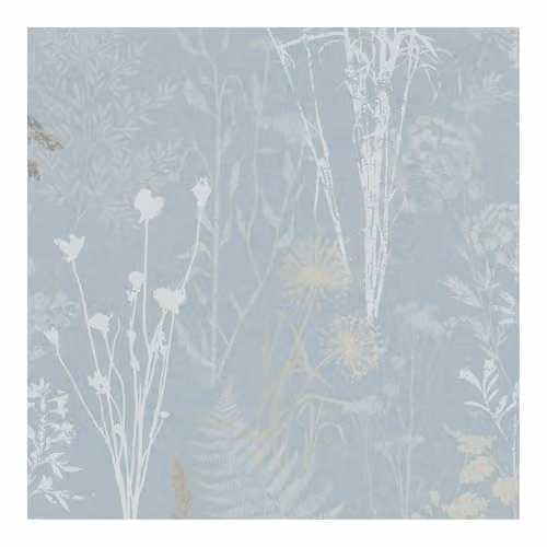 Superfresco Easy Duck Egg Metallic Organics Floral Wallpaper in Green Art Nouveau Botanical Design – 1
