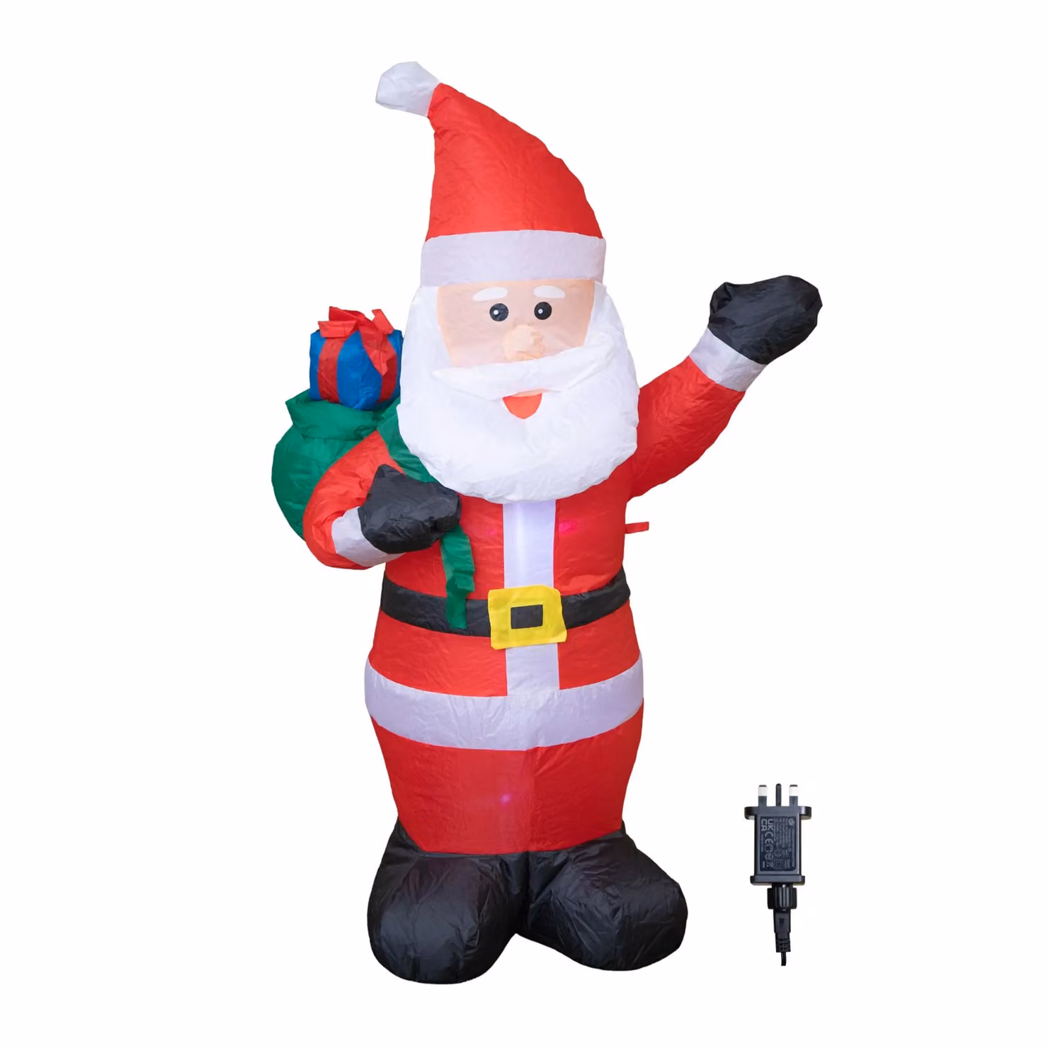 Samuel Alexander Red Light Up Standing Santa Inflatable Christmas Decoration with LEDs, Height: 120 cm – 4