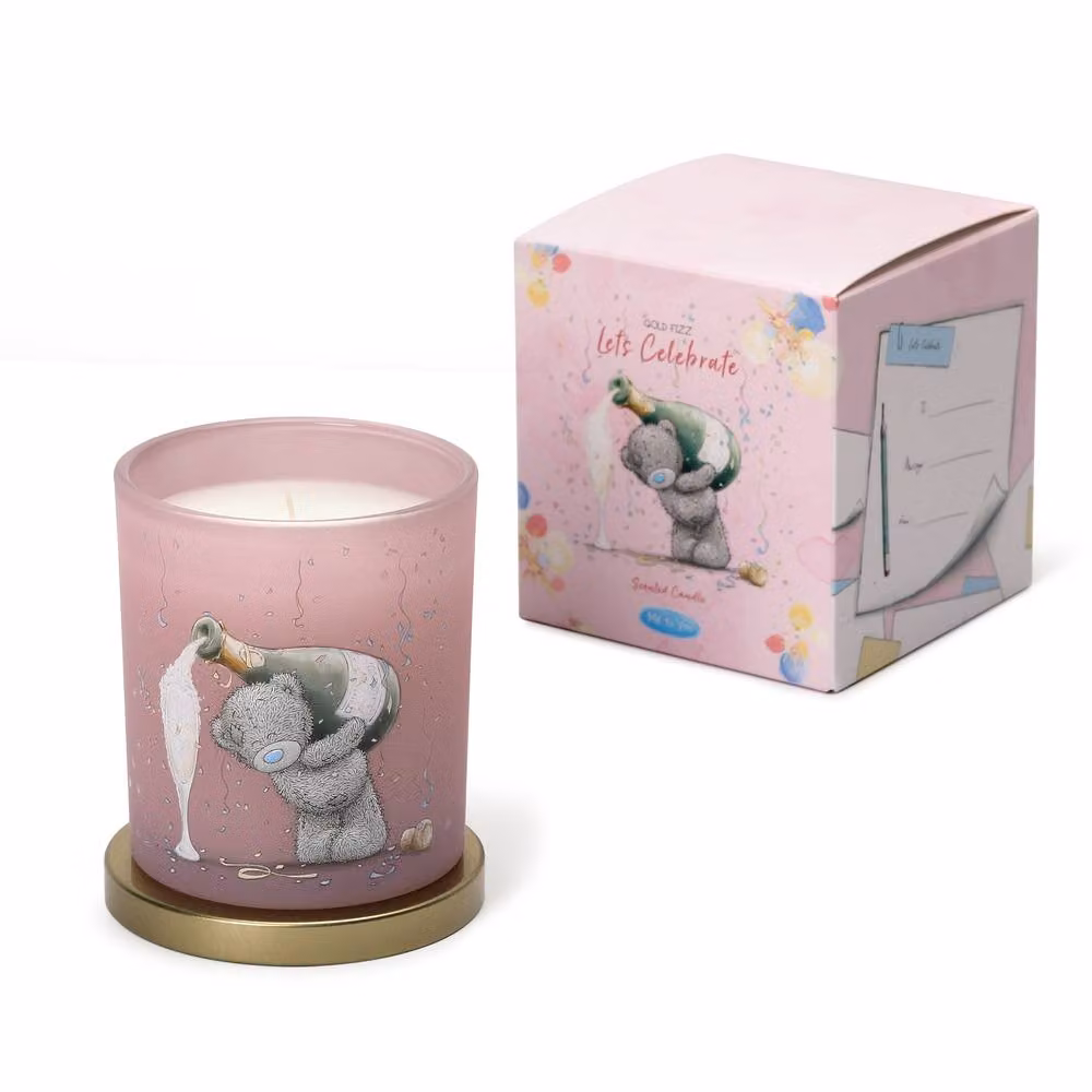 Me To You Let's Celebrate Gold Fizz Scented Candle, Pink, 206g – 2