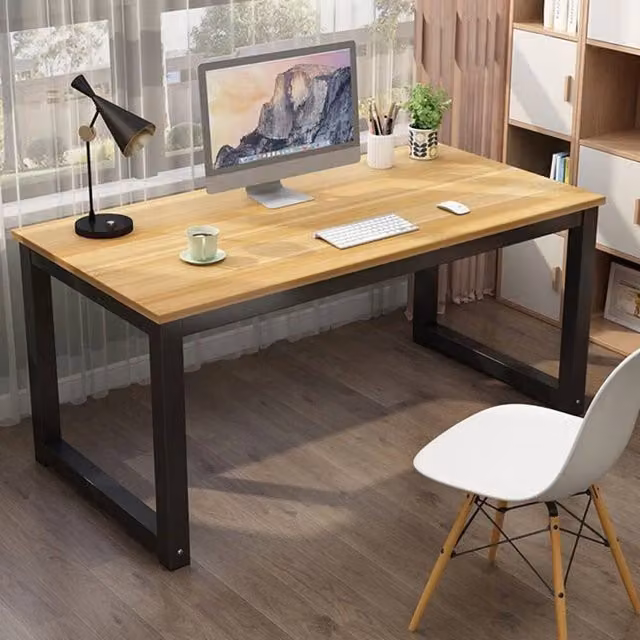 ERGOVEXA Computer Desk and Workstation in Brown, W: 60 cm, D: 60 cm, H: 74 cm