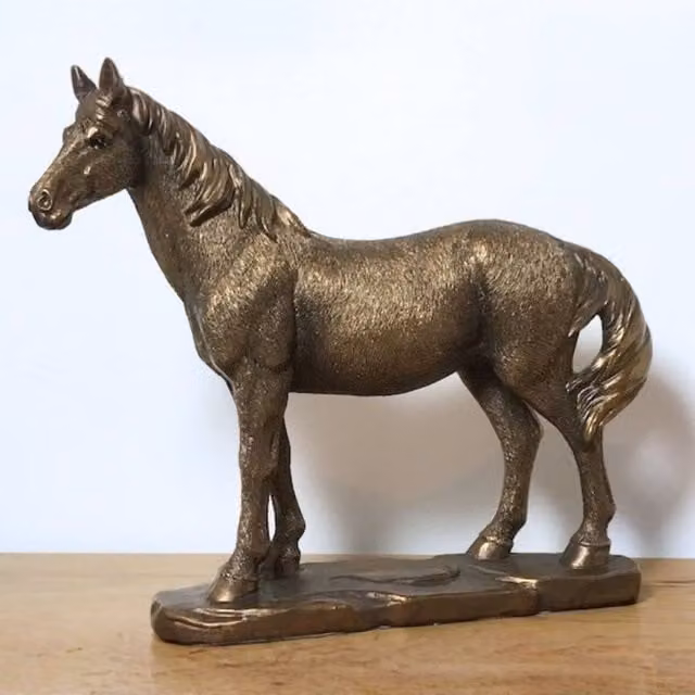 Leonardo Reflections Bronze Animal Crackers Horse Figurine Metal Tabletop Collectable – 1