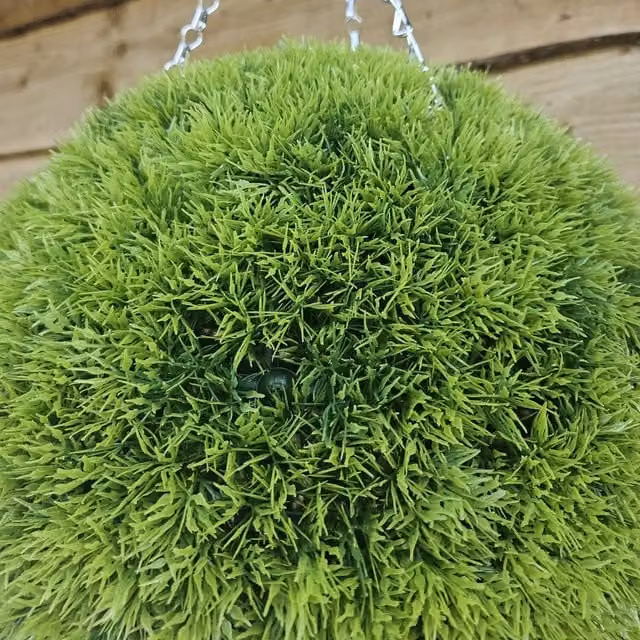 Best Artificial Green Grass Moss Topiary Ball, Diameter: 28 cm