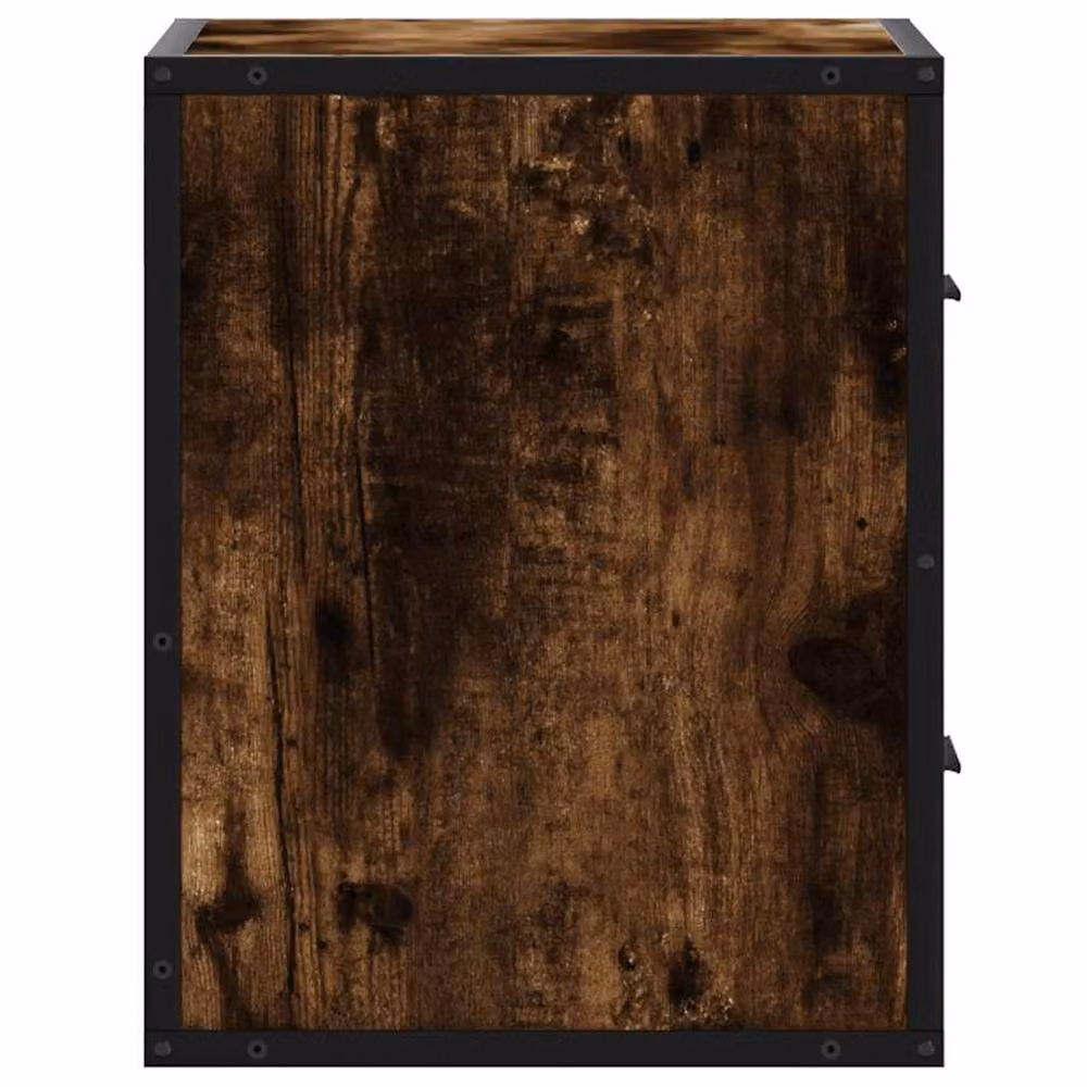 Berkfield Home Set of 2 Wall-mounted Bedside Cabinets, Smoked Oak Brown, W: 40 cm, D: 31 cm, H: 39.5 cm – 6