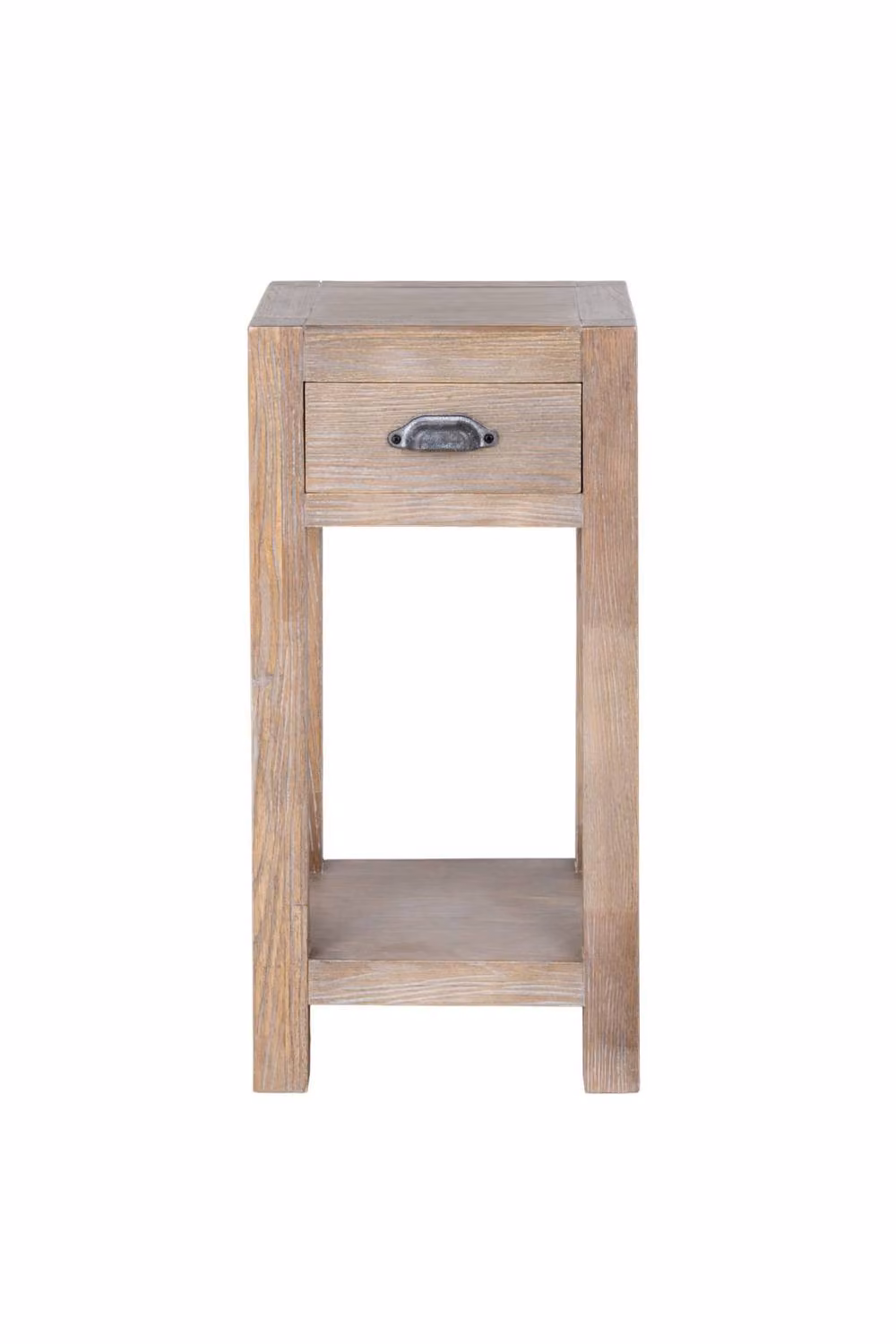 KDMD Haldon Collection Large 1 Drawer Lamp Table in Natural Wood Brown – 2