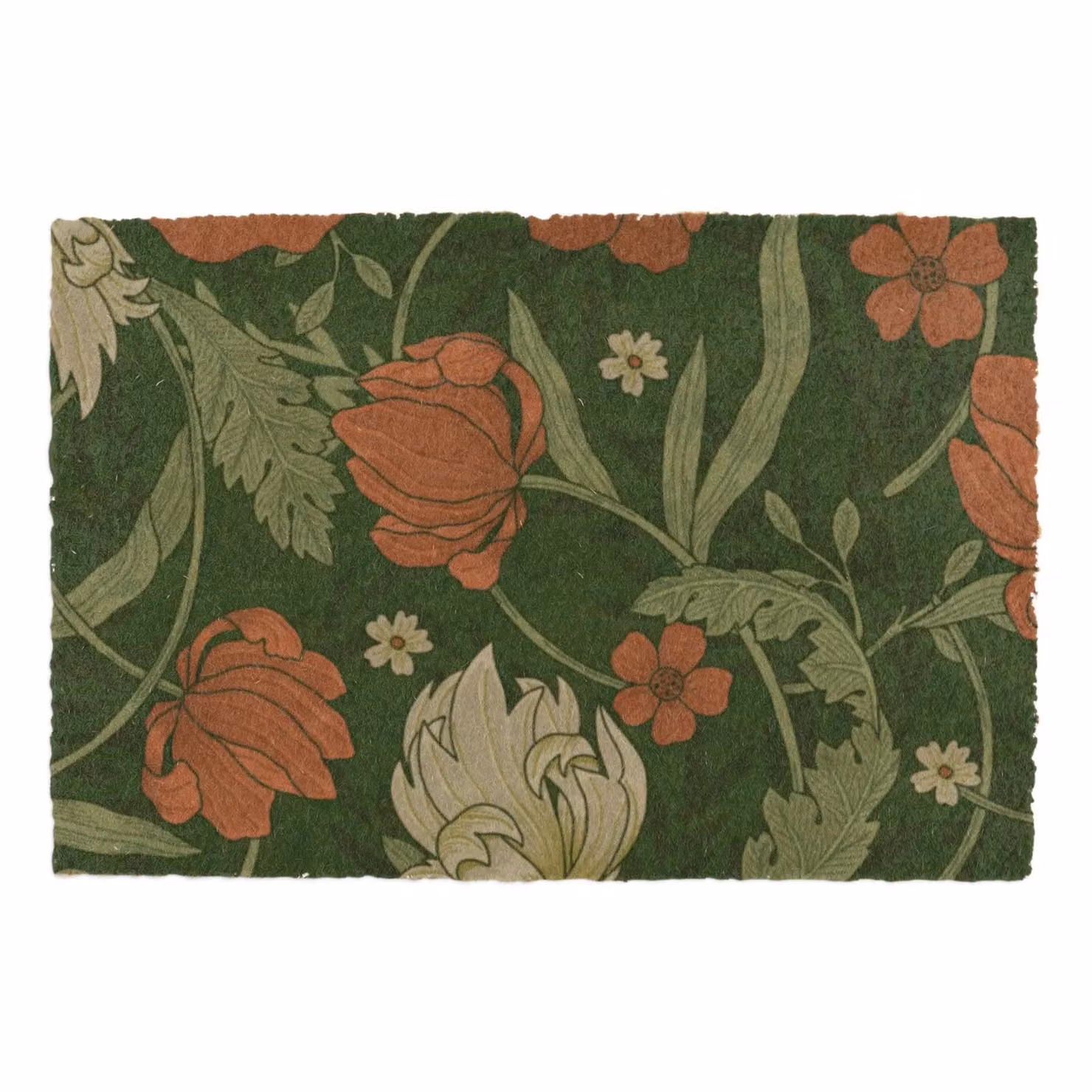 Artsy Mats William Morris Rose Floral Doormat in Brown, W/D: 90 x 60 cm – 2