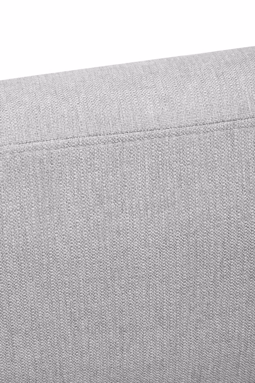 Living and Home Mid-Century Modern Upholstered Armchair with Rubberwood Legs in Grey – 3