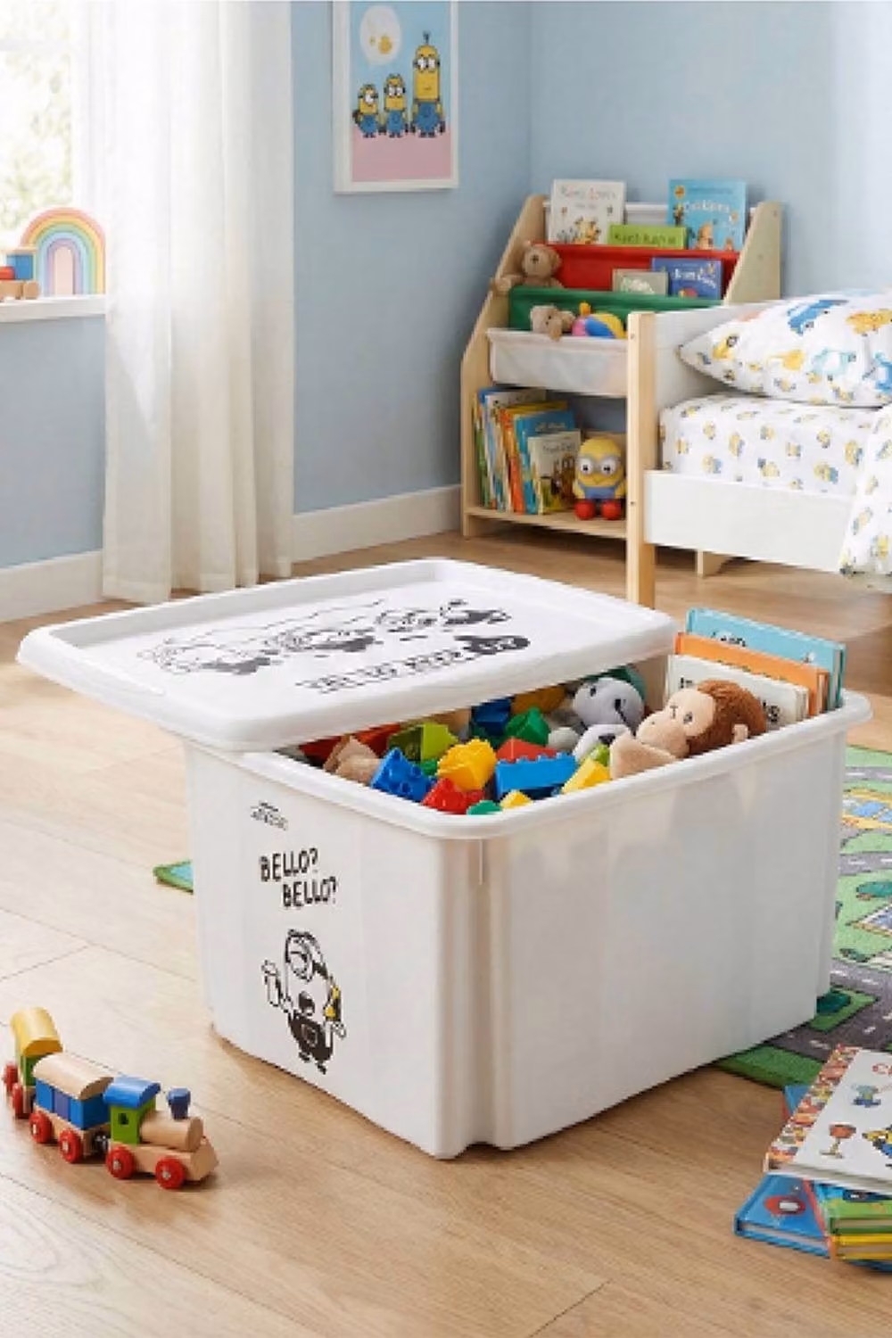 Keeeper Minions Turning Stacking Box, 15 Litre, Grey and White – 2