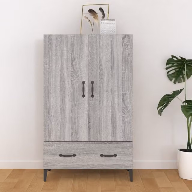 Berkfield Home Grey Sonoma Highboard W: 70 cm, D: 31 cm, H: 115 cm – 1