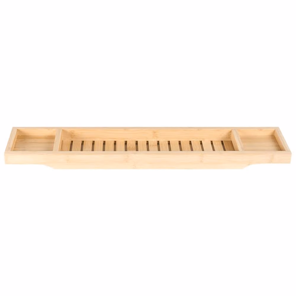 Wyld and Coco Bamboo Bathtub Tray in Brown – 2