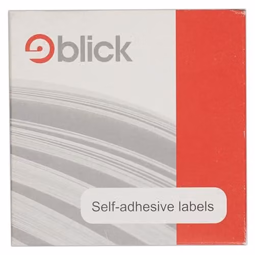 Blick White Self Adhesive Rectangular Paper Labels, 1200 Pack, W: 1.2 cm, H: 3 cm