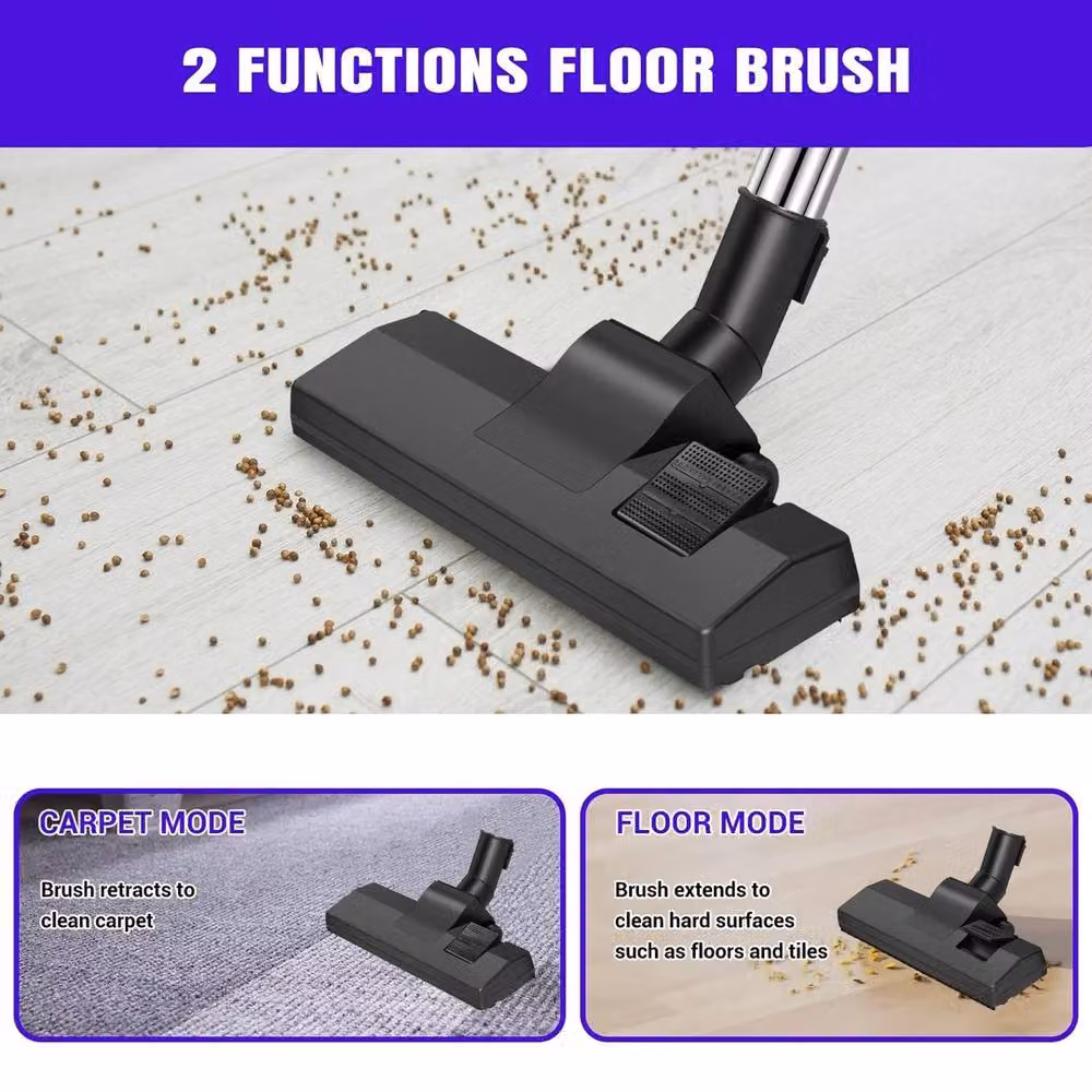 EONLION Lightweight Bagless Cylinder Vacuum Cleaner in Black, Height: 100 cm – 3