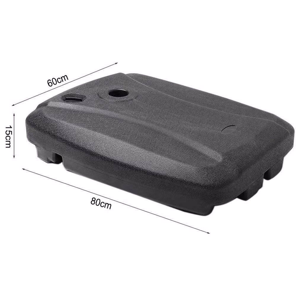 SPETLEK Black Plastic Parasol Base Weights for Banana Cantilever Parasols – 2