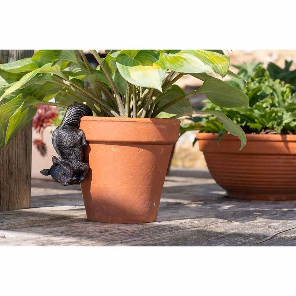 Jardinopia Bronze Red Squirrel Hanging Plant Pot Hanger, L13 x W4.5 x H7 cm – 3