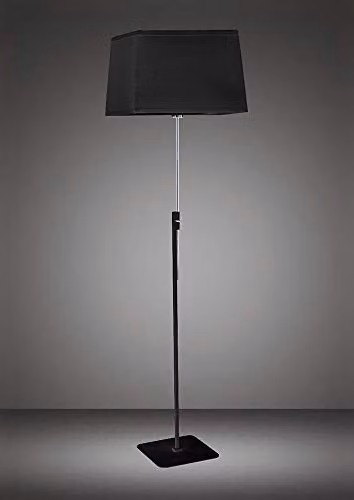 Netlighting Habana Telescopic Floor Lamp in Black and Chrome with E27 Socket
