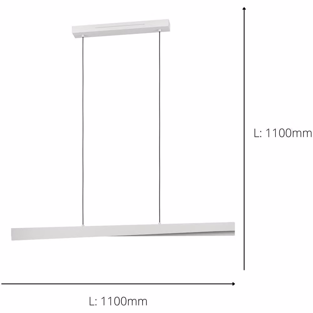 Loops Modern Grey and White LED Suspended Pendant Ceiling Light – 2
