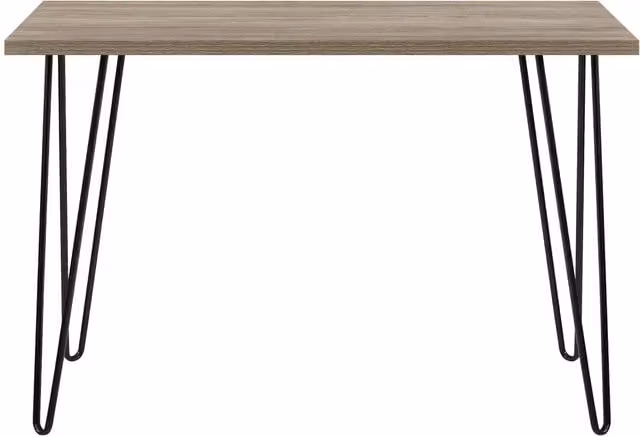 Dorel Home Owen Retro Mid-Century Writing Desk in Rustic Oak