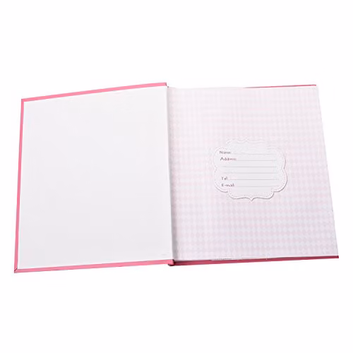 Arpan 2 Pack Pink Photo Album and Memo Book for 120 Photos (13 x 18 cm) with Index Page and DVD Pockets – 2