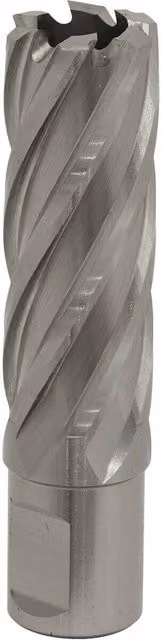 Loops M2 Steel Annular Metal Core Drill Bit 22mm Diameter, 50mm Depth, 19mm Shank, Silver – 1