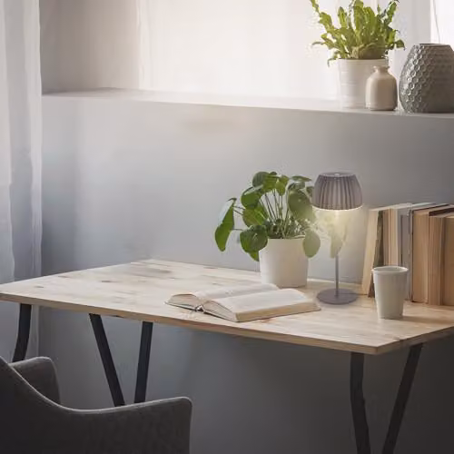 Briloner LED Table Lamp with Touch Dimming, Warm White, Anthracite, W/D/H: 14.3 x 14.3 x 36 cm – 4