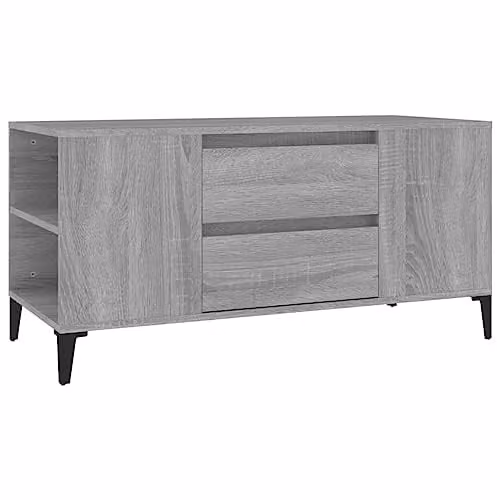 vidaXL TV Cabinet in Grey Sonoma, W/D/H: 102 x 44.5 x 50 cm – 1