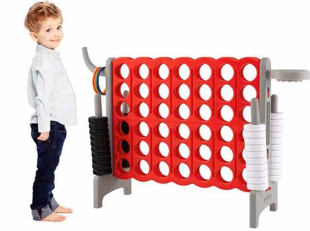 Costway 4-to-Score Giant Game Set in Red