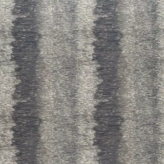 Clarke & Clarke Modern Striped Ombre Cotton Fabric in Charcoal Grey