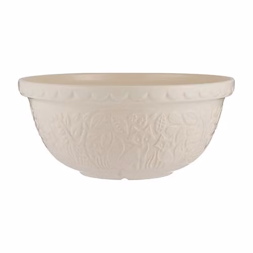 Mason Cash In The Forest Fox Stoneware Mixing Bowl, 4 Litre, Cream, Diameter: 29 cm