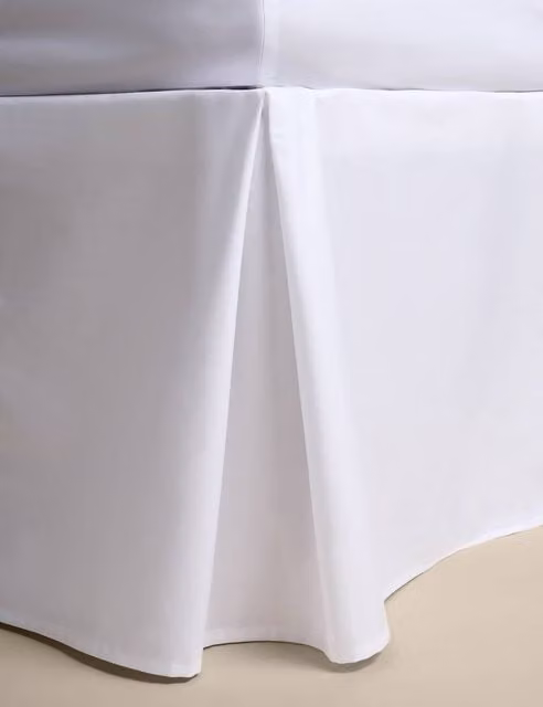 M&S Pure Egyptian Cotton Valance Sheet in White