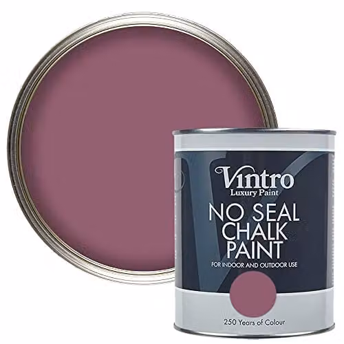 Vintro No Seal Chalk Paint in Aubergine, 1 Litre
