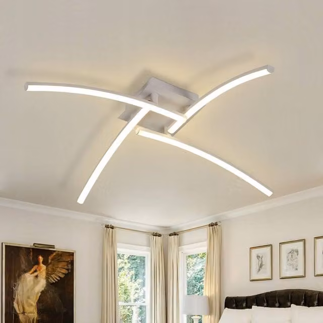 COMELY 24W Modern LED Panel Ceiling Light in White with Natural Light – 1