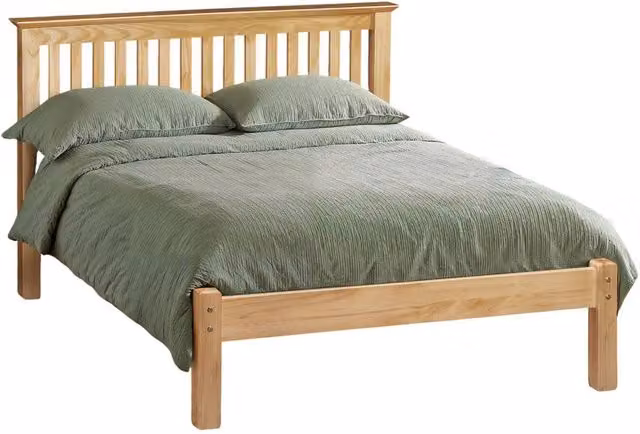 Cheshire Juniper Solid Pine Low Footend Double Bed in Brown (135cm) – 1