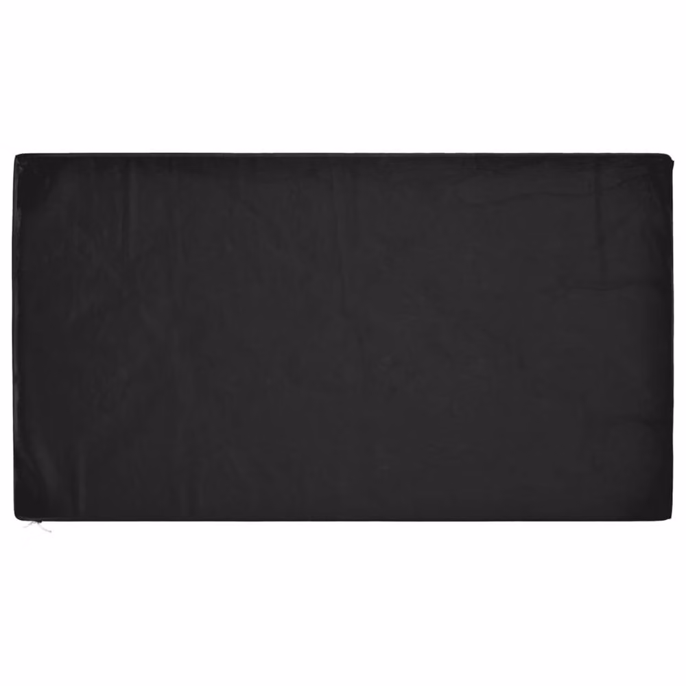 Berkfield Home Rectangular Garden Bench Cover in Black, W/D/H: 125 x 70 x 35 cm – 4