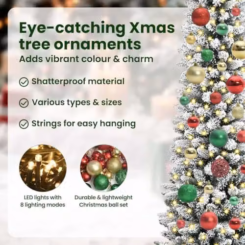 vidaXL White Artificial Christmas Tree, Height: 120 cm – 6