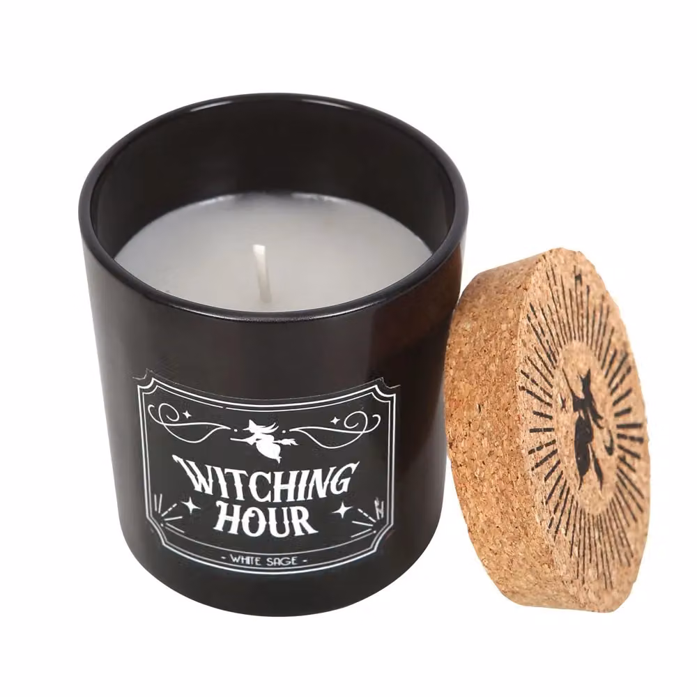 Something Different Witching Hour White Sage Scented Candle in Black – 3