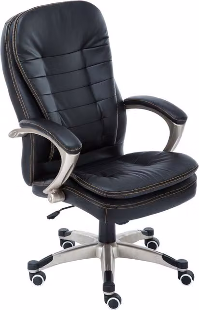 Westwood Executive Swivel Office Chair in Black Synthetic Leather