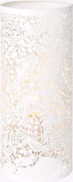 Perch & Parrow Cicero Table Lamp in Beige and White