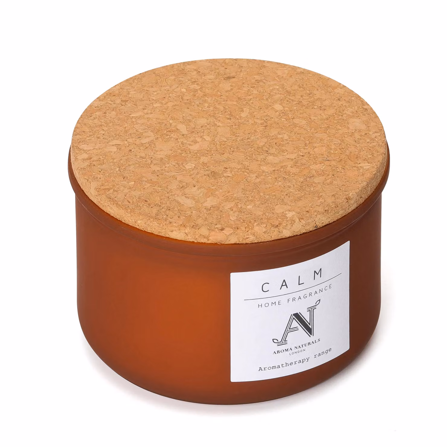 Aroma Naturals Calm Scented Candle in a Brown Glass Jar with Floral and Spicy Notes – 3