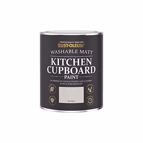 Rust-Oleum Grey Kitchen Cupboard Paint in Matt Finish, Bare Birch, 750ml – 3