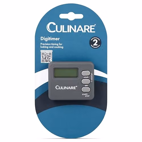 Culinare DigiTimer Digital Cooking Timer with Stand and LED Screen, Grey – 3