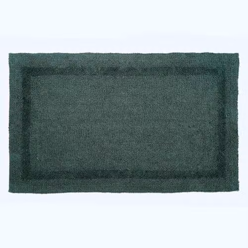 Homescapes Luxury Extra Large Reversible Cotton Bath Mat, Green, W/D/H: 70 x 120 cm – 4