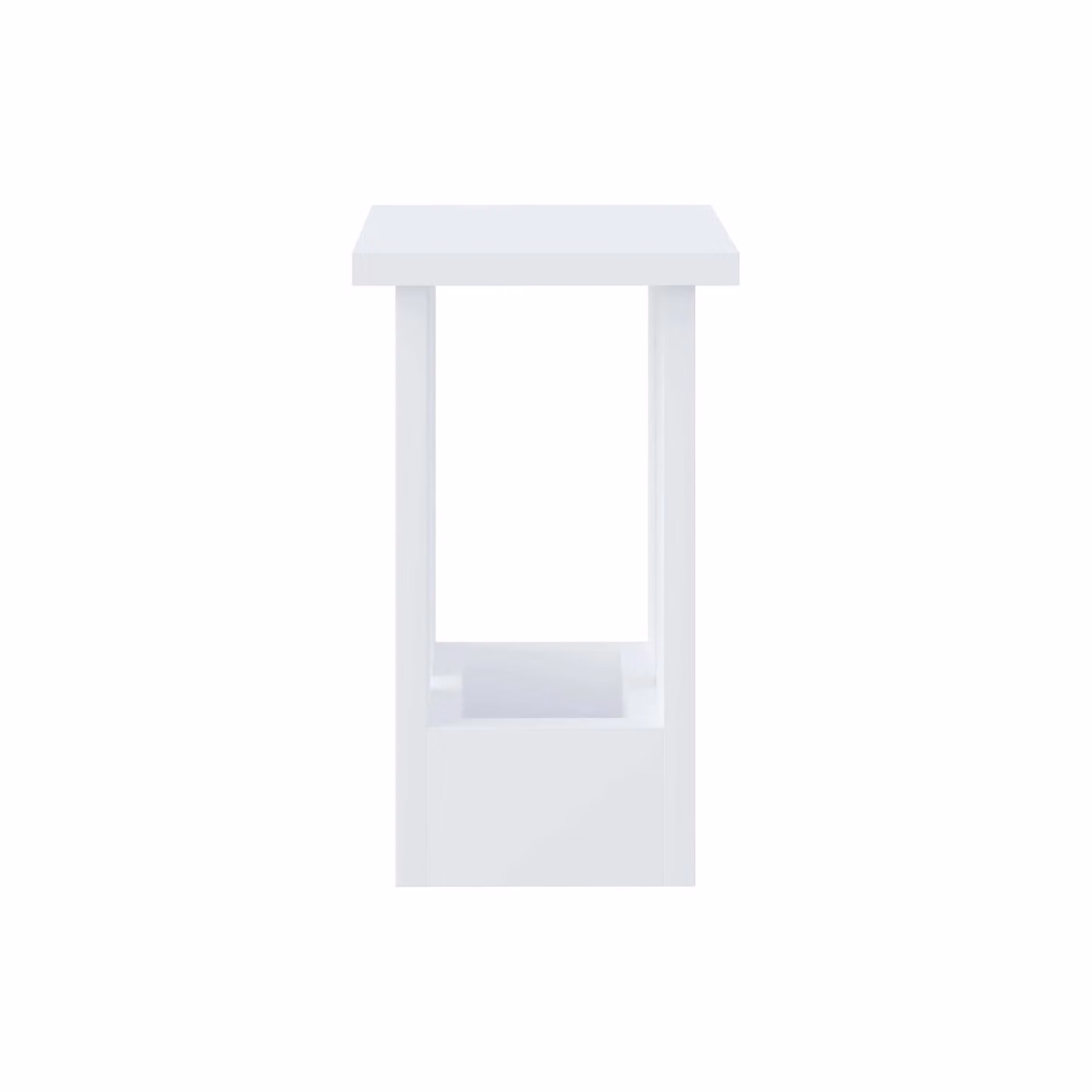 Decortie Tasos Modern Minimalist Side Table in White – 2