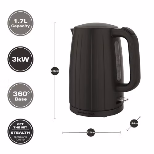 Hamilton Beach Stealth Electric Kettle, 1.7 l, Black – 3