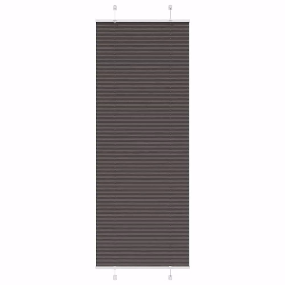 Berkfield Home Single Pleat Polyester Blind in Black, W: 80 cm, H: 200 cm – 2