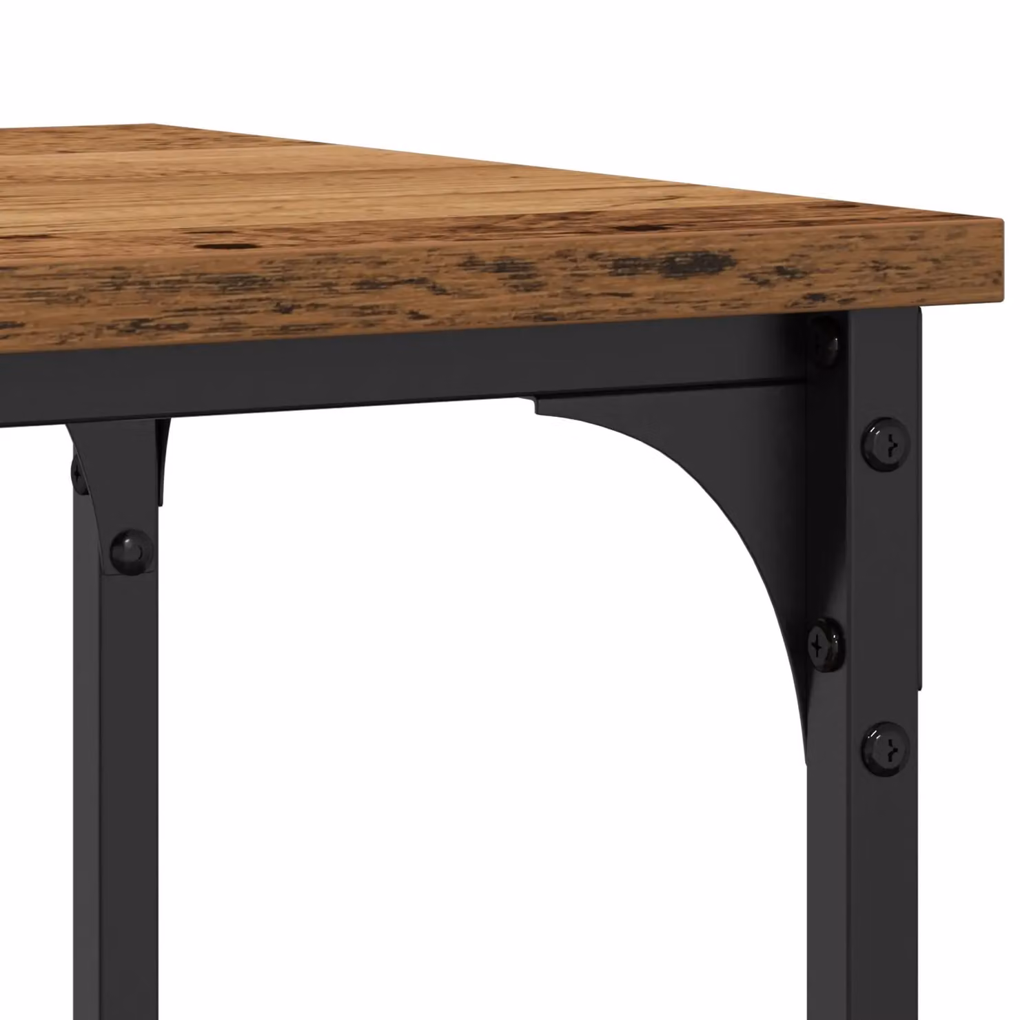Berkfield Home Industrial Console Table in Brown, W/D/H: 100 x 35 x 75 cm – 4