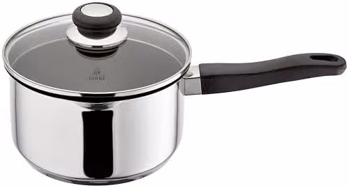 Judge Vista Non-Stick Draining Saucepan with Pouring Lip, Silver, 20cm, 3L – 3