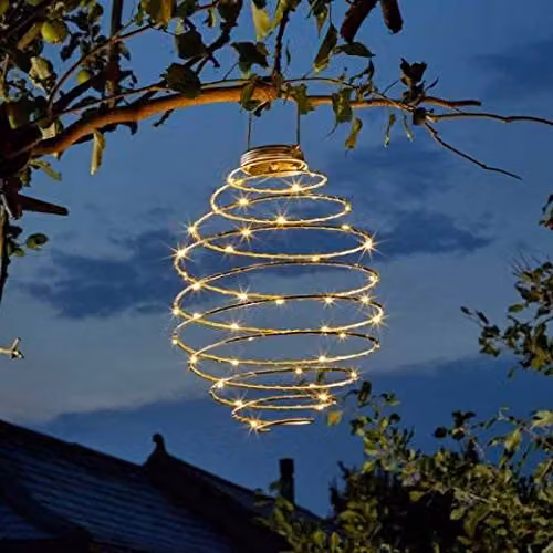 Smart Garden Products Solar Powered LED Spiral Garden Light in Warm White