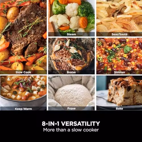 Ninja Foodi PossibleCooker 8-in-1 Slow Cooker, 8L, Sea Salt Grey MC1001UK – 4